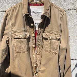 Abercrombie & Fitch Men's Tan Jacket